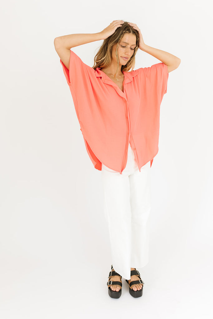 space for two top // neon coral
