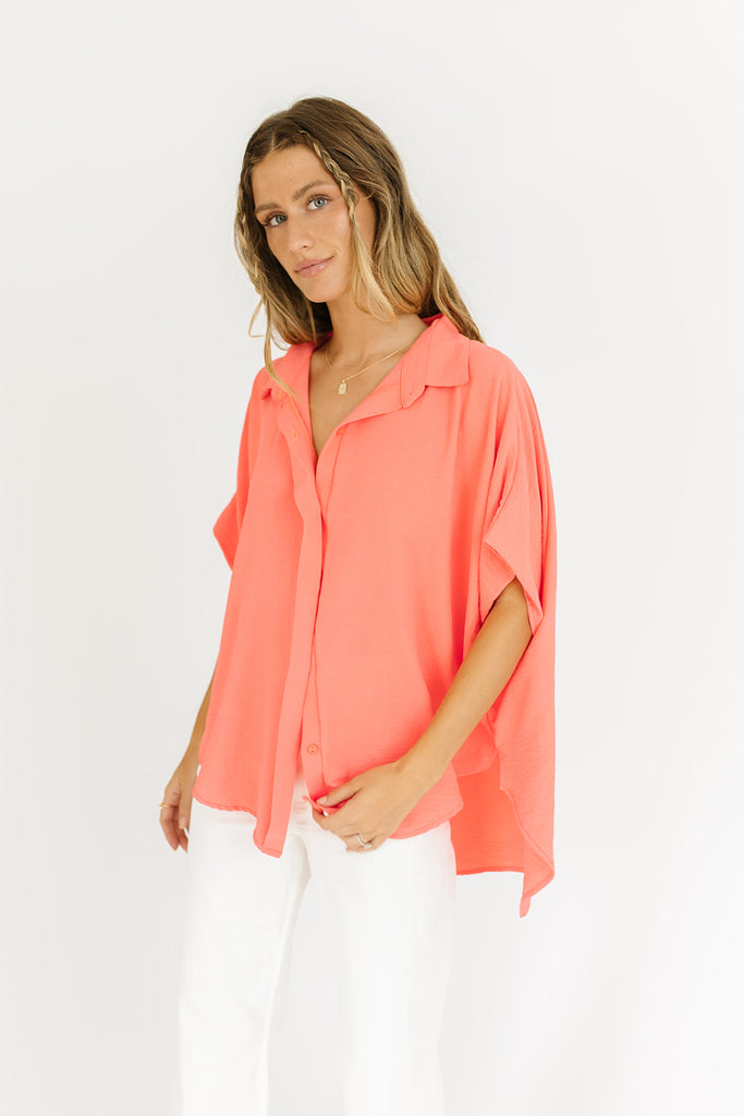 space for two top // neon coral