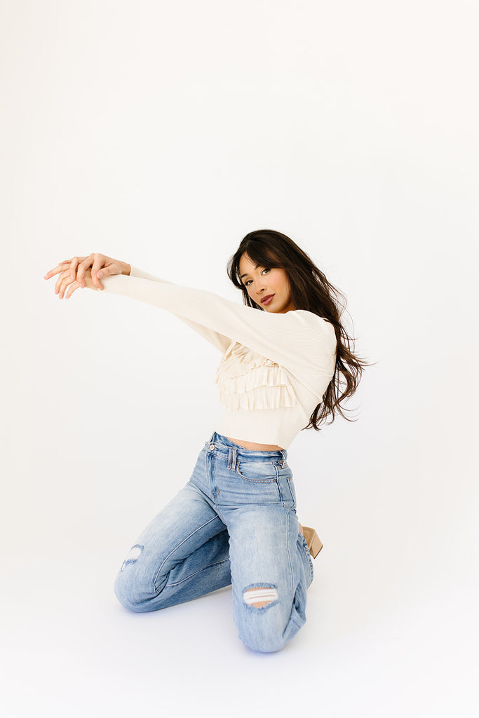 gina ruffle top