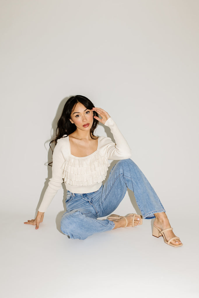 gina ruffle top