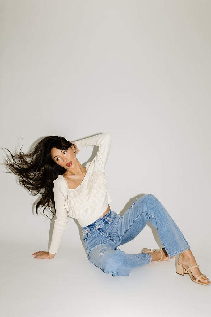 gina ruffle top