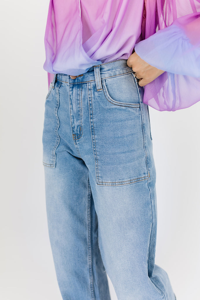 ruth folded hem denim