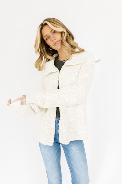 on repeat collared cardigan