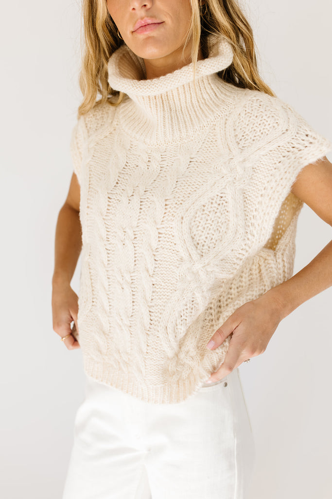 virgo cable knit sweater top