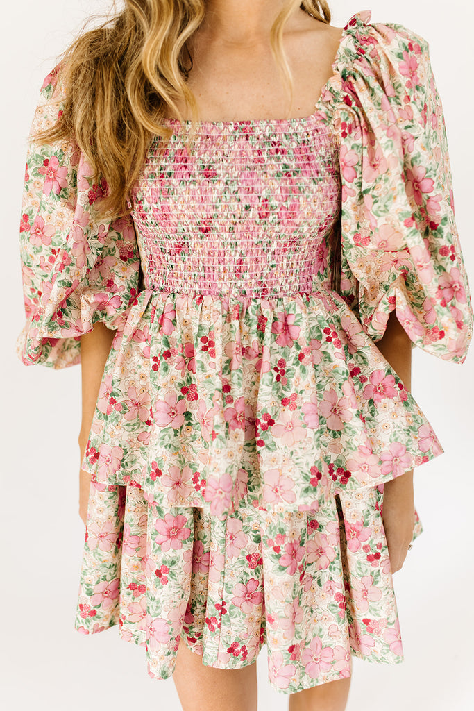 country club puff sleeve dress *restocked*