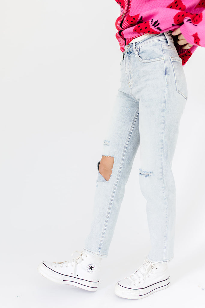 all my love distressed denim