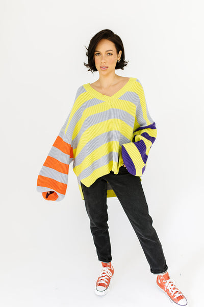 uptown striped sweater