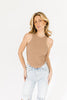 no lies ribbed tank // cocoa