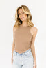no lies ribbed tank // cocoa