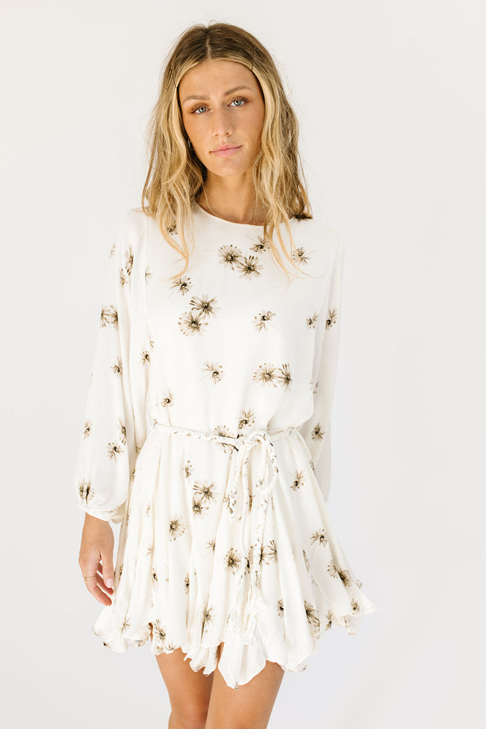 poppy mini dress // cream