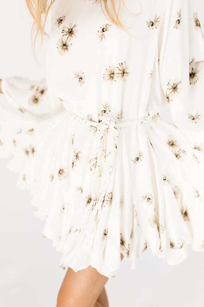 poppy mini dress // cream