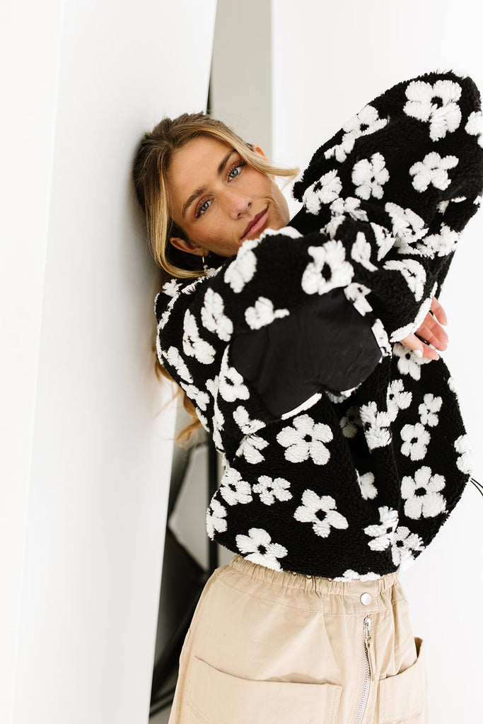 daisy darling fleece pullover