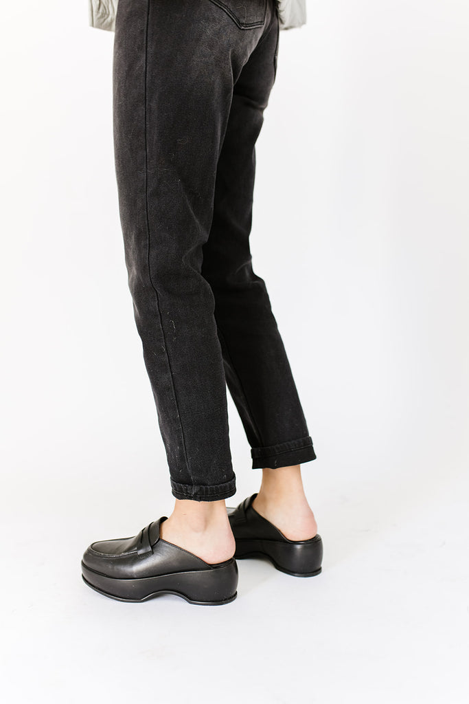 winston platform loafer mules // free people