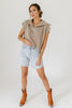long story denim shorts