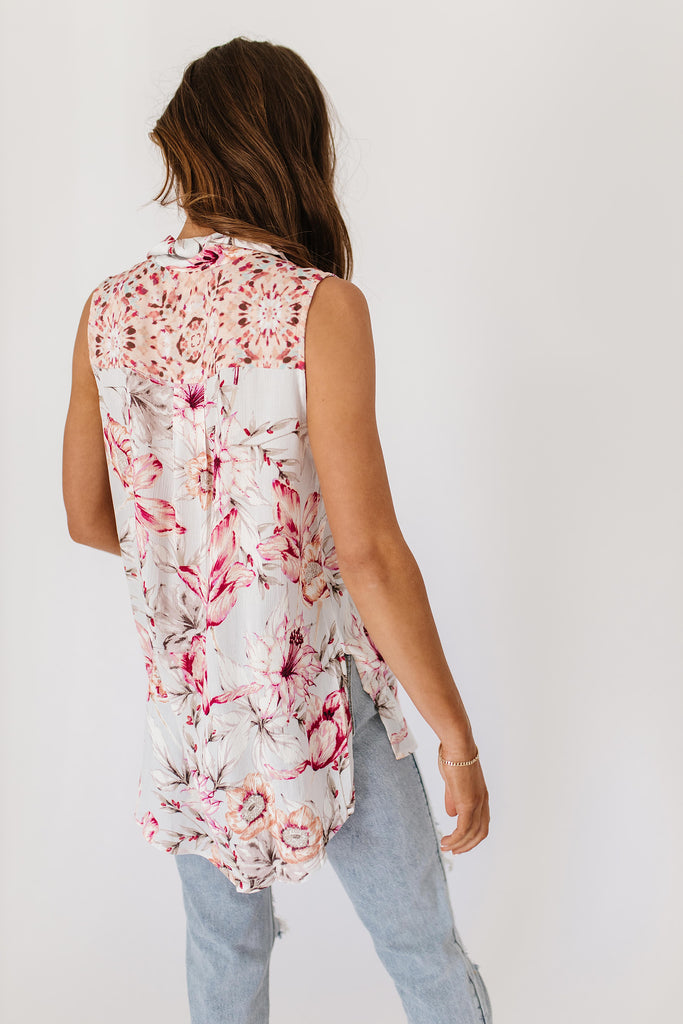 caught up button tank