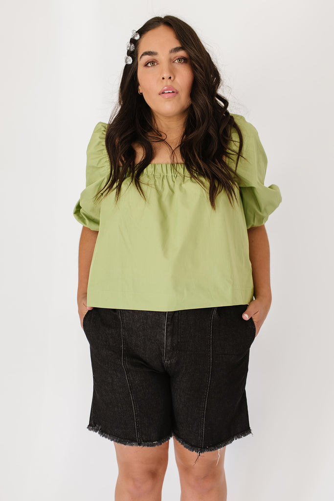 serendipity top // green