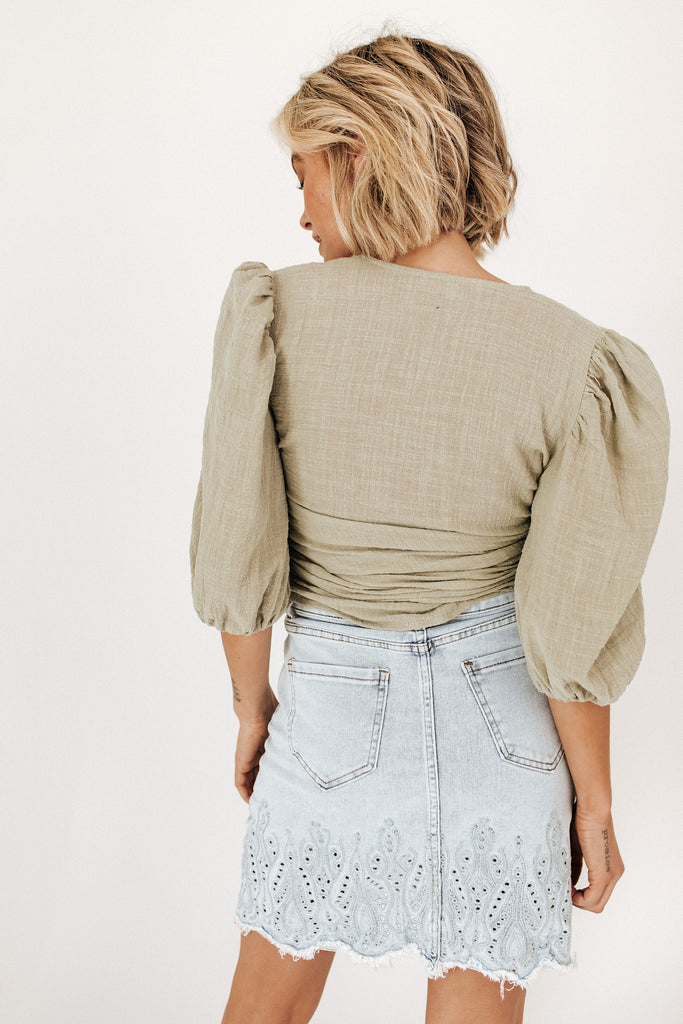 verona denim mini skirt