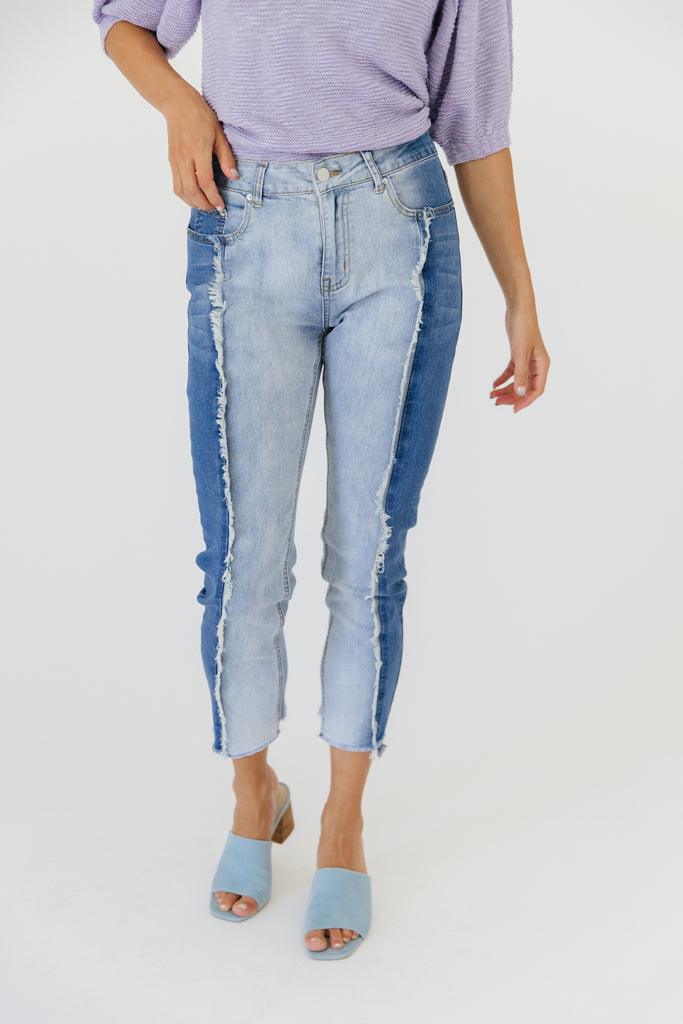west coast two toned denim