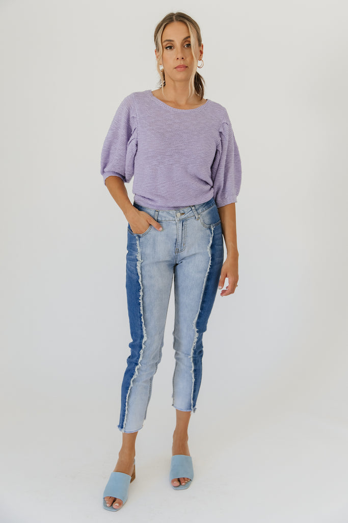 west coast two toned denim